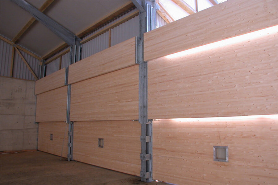 Wandsysteme Lager - Wandkonstruktionen, Hallenbau, WOLF System