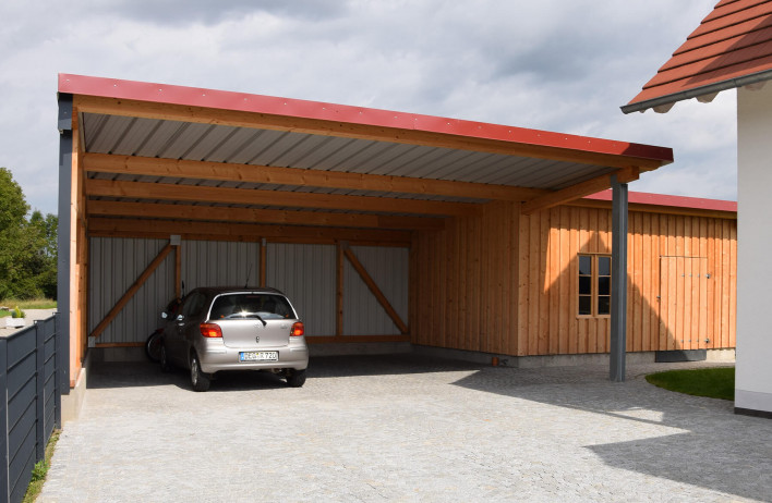 Carportsysteme - Gewerbebau - WOLF Systembau